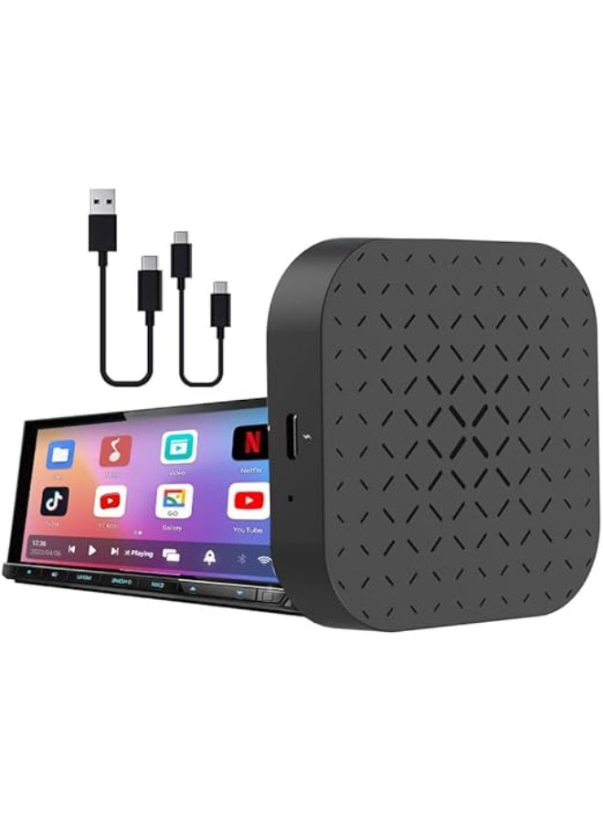Smart Multimedia AI Box with Android 11 – Built-in YouTube & Netflix for Touch Screens – Converts Wired Systems to Wireless CarPlay & Android Auto - Image 1